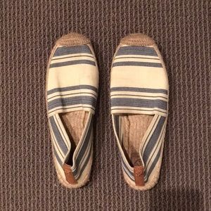 Tory Burch espadrilles - blue and white striped